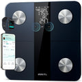 Etekcity Upgraded Smart Scale for Body Weight, FSA&HSA Eligible, Bathroom Digital Scale with BMI, Body Fat, Muscle Mass, 13 Metrics with a Large Display, Support Offline Mode and Apps Connection - Ash Black - 11 x 11 inches