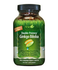 Irwin Naturals Double Potency Ginkgo Biloba Enhance Memory Mental Focus Energy 60 Liquid Softgels Bundle With A Pill Case