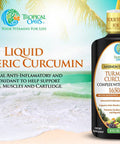 Liquid Turmeric Curcumin w/ Bioperine 1650mg Maximum Strength | Highest Potency of Turmeric, Black Pepper & Vitamin C | Natural Anti-Inflammatory & Joint Support | 98% Absorption Rate | 32 Serv