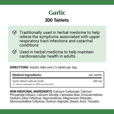 Nature's Bounty Garlic 2000Mg 200 Tablets