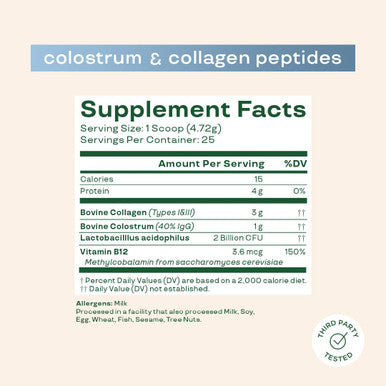 Bloom Nutrition Superfood Greens Powder Digestive Enzymes with Probiotics and Prebiotics Gut Health Bloating Relief Strawberry Kiwi + Bovine Colostrum Powder | Pure 40% IgG Premium Colostrum