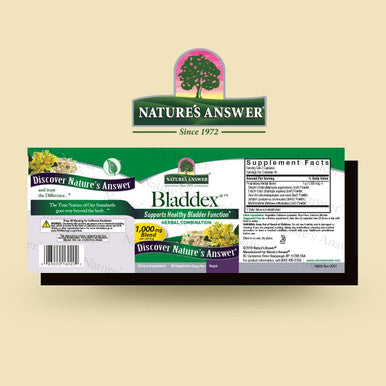 Nature'S Answer Bladdex Bladder Support Supplement 1000mg 90-Capsules | Natural Bladder Support | Supports Urinary Tract | Promotes Bladder Regulation | Gluten- Non-GMO Vegan | Single Count