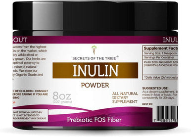 Secrets of the Tribe Inulin Powder, Inulin from Jerusalem Artichoke (8 OZ)