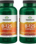 Swanson Vitamin B-125 Complex 250 Tabs (4 Pack)