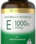Carlyle Vitamin E Plus Mixed Tocopherols | 1000 Iu (671Mg) | 150 Softgels | Non-Gmo And Gluten Free Formula | Naturally Sourced