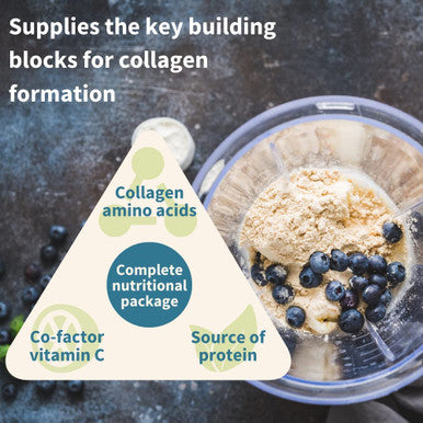 Pure & Essential Vegan Collagen Peptide Powder, Enhanced with Glycine, Proline & Hydroxyproline & Cofactor Vitamin C, Non GMO, Complete Vegetarian Plant Based Collagen Powder Booster, 35 Servings