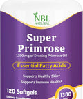 Nbl Natural NBL Natural Super Primrose 1300 mg with Naturally Occurring GLA (Gamma-Linolenic Acid) Women s Health & Skin Health 120 Softgels