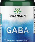 Swanson GABA - Amino Acid Supplement Promoting Calm & Relaxation to Support Restful Sleep - High Potency Formula to Support Healthy Stress Levels - (100 Capsules 500mg Each)