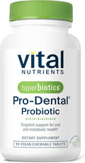 Hyperbiotics Pro Dental Probiotic with BLIS K12 and M18 | Premium Vegan Probiotic for Oral Health and Bad Breath | Sugar | Mint Chewable Tablet | Gluten and Dairy | 90 Count