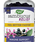 Nature'S Way Sambucus Relief Gummies With Elderberry, Vitamin C, Zinc And South African Geranium, Immune Support*, 60 Gummies