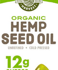 Manitoba Harvest Organic Hemp Seed Oil, 8.45 fl oz | Unrefined, Cold-Pressed, 12 g of Omegas 3 and 6 Per 15 mL Serving, USDA Organic, Non-GMO