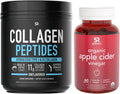 Sports Research Collagen Peptides Powder 16oz Apple Cider Vinegar Gummies 60ct Bundle