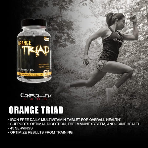 Controlled Labs Orange Triad + Glycergrow Bundle Muscle Volume Joint Support Immune Health & Recovery Performance & Endurance Stack