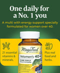 MegaFood Women'S 40+ One Daily Multivitamin For Women With Vitamin B12 Vitamin B6 Vitamin C Vitamin D Zinc & Iron - Plus Real Food - Immune Support - Bone Health - Non-Gmo - Vegetarian - 90 Tabs