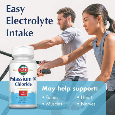 KAL 99 Mg Potassium Chloride, 100 Tabs