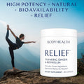 Bodyhealth Inflam Relief, Joint Supplement, Relief For Back, Knees, Hands, With Turmeric, Boswellia, Ginger, All Natural, Non-Gmo, Gluten (90 Capsules)