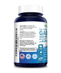 NusaPure GABA 1000 mg 240 Tablets (Vegan, Non-GMO & Gluten-Free) with Bioperine