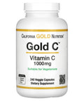Gold C By California Gold Nutrition - Usp Grade Vitamin C Supplement - Immune Support & Seasonal Wellness - Vegetarian Friendly - Gluten Free, Non-Gmo - 1000 Mg - 240 Veggie Capsules