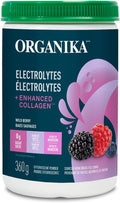 Organika Enhanced Collagen Boost With Mct Oil Powder And Vanilla - 150G & Electrolytes + Enhanced Collagen- Wildberry Flavour- Sugar- Hydration + Protein 360 Gram - 30 Servings