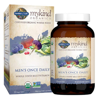 Garden Of Life Mykind Organics Men'S Once Daily Whole Food Multivitamin, 60 Vegan Tablets