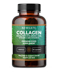 Newgate Labs Marine Collagen 350Mg With Hyaluronic Acid, Vitamin C & Vitamin E - Advanced Nutritional Supplement - 90 High Strength Capsules - Health Wellness Support - Gmo Free - Halal