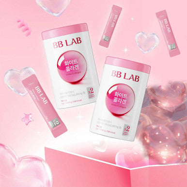 BB LAB White Collagen 2,400mg Low Molecular Fish peptide 1,000 Dalton Travel Easy On-The-Go Packet Korean Collagen Daily Beauty Routine
