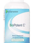 Nutra BioGenesis BioPotent C Vitamin C Capsules with Citrus Bioflavonoids Immune Support Supplement with Ascorbic Acid Vegan Friendly 135 Vegetarian Capsules