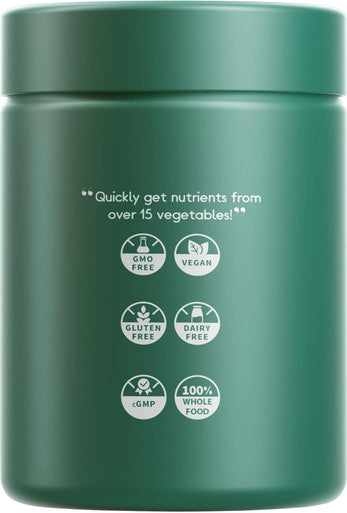 Codeage Instantfood Easy Veggies Over 15 Vegetable Powders Equivalent All-in-One Daily Vegan Blend Whole Food Greens Vitamins Supplement Capsules Phytonutrients Multivitamin Non-GMO 90 Capsules