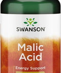 Swanson Malic Acid - Natural Supplement Promoting Cellular Energy Production - Supplement Formula to Help Nourish & Energizes Muscles - (100 Veggie Capsules, 600mg Each)