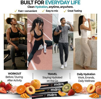 Electrolyte Mix | 1600mg+ Electrolytes w/Pink Himalayan Salt | No Sugar Added (20ct, Tangerine)