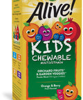 Nature'S Way Alive! Children'S Daily Chewable Multivitamin, Supports Growth & Development*, Orange & Berry Flavored, 120 Chewable Tablets