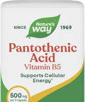 NatureS Way Pantothenic Acid Supports Cellular Energy 500Mg Per Serving 100 Capsules