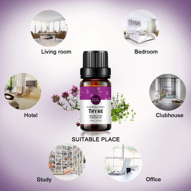 Thyme Essential Oil (10ML), 100% Pure Natural Aromatherapy Thyme Oil for Diffuser