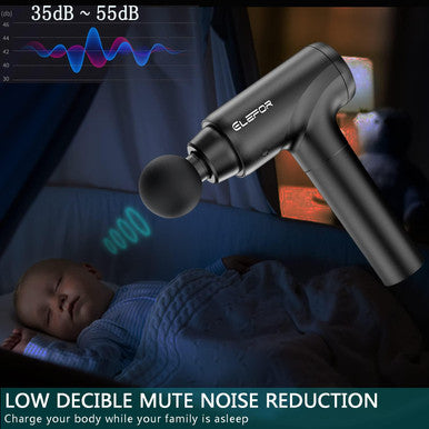 Massage Gun Deep Tissue,Percussion Massager Gun For Athletes Muscle Massage Gun For Pain Relief With 10 Massage Heads & 20 Speeds (Matte Black)