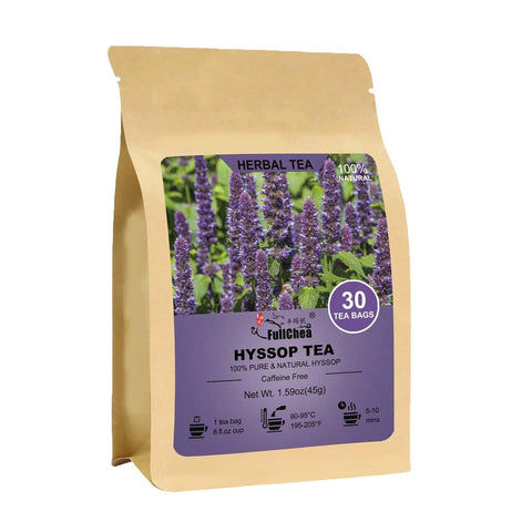 FullChea - White Mulberry Leaf Tea, 40 Teabags Ã¢â‚¬â€œ 100% Pure Dried Mulberry Tea Ã¢â‚¬â€œ Slightly Sweet & Refreshing - Non-GMO - Caffeine-Free - Support Wellness & Improve Digestion