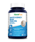 NusaPure White Kidney Beans 7,000 mg 200 Veg Capsules - Extract 20:1, Vegetarian, Gluten-Free and Non-GMO