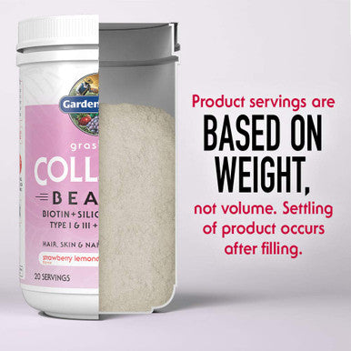 Garden of Life Grass Fed Collagen Beauty - Strawberry Lemonade 20 Servings - Collagen Peptides Powder For Women Men Hair Skin Nails Collagen Protein Hydrolyzed Supplements