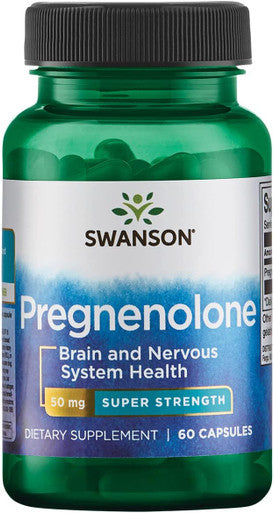 Swanson Super-Strength Pregnenolone 50 Milligrams 60 Capsules