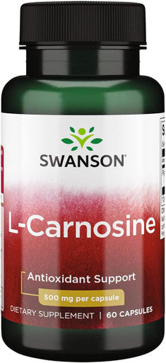 Swanson L-Carnosine 500 Milligrams 60 Capsules
