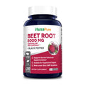 NusaPure Beet Root 8,000mg Equivalent per caps (Vegan, Non-GMO, Extract 20:1 & Gluten-Free) with Black . 200 Veggie caps