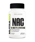 Nutrabio N-Acetyl Cysteine Supplement (Nac) - 90 Capsules 600Mg Each - Powerful Anti-Oxidant - Immune Support - Boost Glutathione