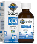 Garden of Life Baby Plant DHA Liquid, 600mg Omega 3 DHA Drops for Baby's Brain & Eyes, Vegan, Non-GMO & Gluten Free Plant Based Baby DHA for Newborns, Infants & Toddlers, 37.5 mL (1.26 fl oz) Liquid
