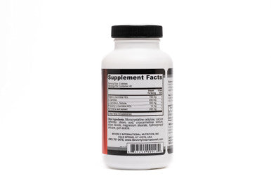 Beverly International Quadracarn 4X Potency Lab Tested Ultra Premium Carnitine Blend for Fat Loss Muscle Definition Metabolism Mood Energy Boost Anti Aging Brain Function 120 Tablets.