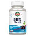 KAL B-6, B-12 Folic Acid Lozenge, 50 mg/400 mcg/400 mcg, 60 Count