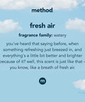 Method Dryer Sheets Fresh Air 80 Sheets 2 pack Packaging May Vary