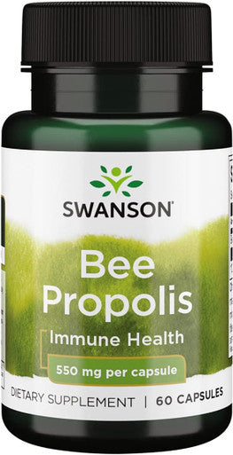Swanson Bee Propolis 550 Milligrams 60 Capsules