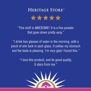 Heritage Store Slippery Elm Bark Loose Tea | Soothing Support for Throat | 100% Pure Slippery Elm Bark Powder | 4 oz (120 g)
