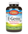 Carlson EGems Plus Natural Vitamin E 400 IU Supports a Healthy Heart 250 soft gels