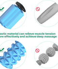 Muscle Roller Stick, Sportneer Handheld Eva Foam Roller Massage Stick Leg Roller Body Massage Stick Tools For Athletes/Runners Relief Muscle Soreness Cramping And Tightness Help Legs And Back Recovery