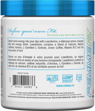 Femme Fit - LEANAMINO Energy - Give Yourself A Boost! - Pink Lemonade - 195 Gram